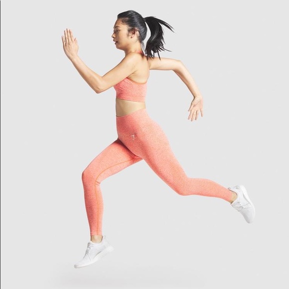 Gymshark Pants - GymShark Vital Seamless Legging in Orange Marl